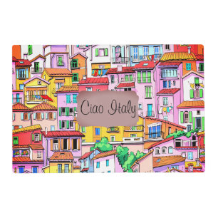 Vibrant Italian Facade Placemat