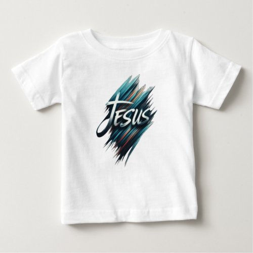Vibrant Jesus A Modern Spiritual Masterpiece Baby T_Shirt