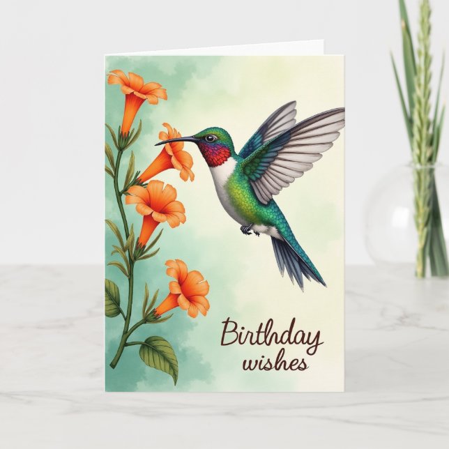 Vibrant Jewel Birthday Card (Front)