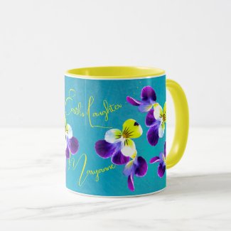 Vibrant Johnny Jump-up Laughing Violas