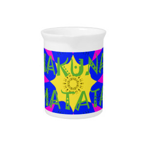 Vibrant Kaleidoscope: Hakuna Matata Beautiful Amaz Drink Pitcher