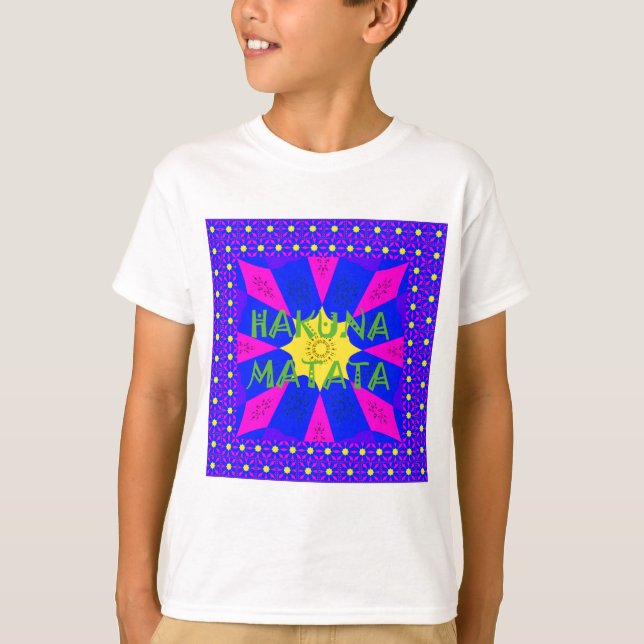 Vibrant Kaleidoscope: Hakuna Matata Beautiful Amaz T-Shirt (Front)