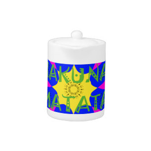 Vibrant Kaleidoscope: Hakuna Matata Beautiful Amaz Teapot