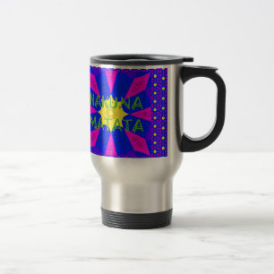 Vibrant Kaleidoscope: Hakuna Matata Beautiful Amaz Travel Mug