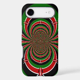 Vibrant Kenya Vision   Mirrored Kenyan Flag Abstra iPhone 17 Air Case