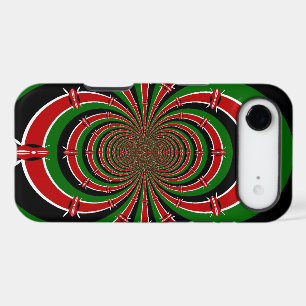Vibrant Kenya Vision   Mirrored Kenyan Flag Abstra iPhone 17 Air Case