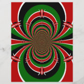 Vibrant Kenya Vision: Mirrored Kenyan Flag Art   (Front)