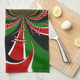 Vibrant Kenyan Flag Pattern: A Powerful Art Towel