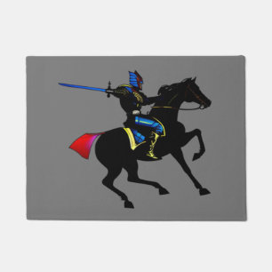 Vibrant Knight Canvas Print Planner Doormat