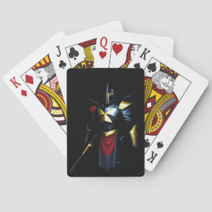 Vibrant Knight Mini Tote Bag Poker Cards