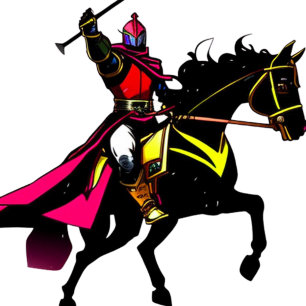 Vibrant Knight  Sticker