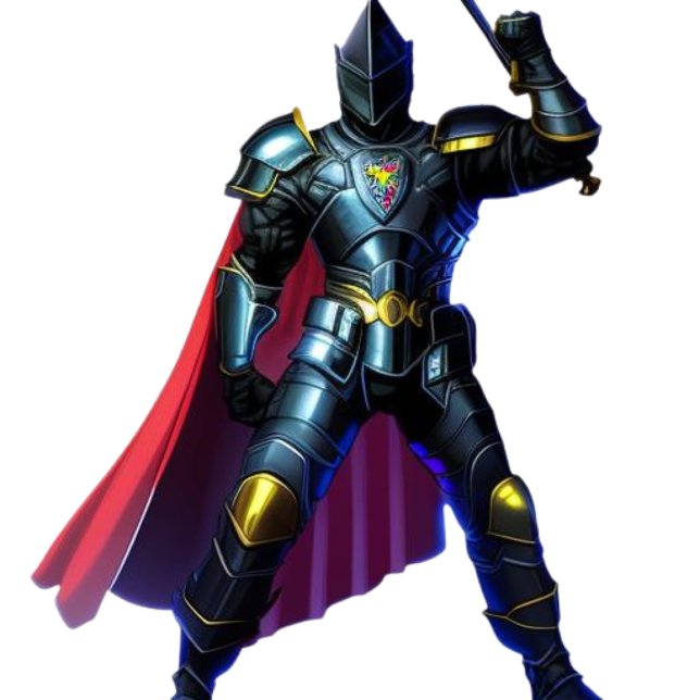 Vibrant Knight Throw Blanket Pillow (Creator Uploaded)