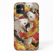 Vibrant Koi Harmony - Japanese Koi Fish Seamless