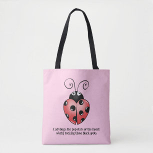 Vibrant Ladybug Burst Tote Bag - Infuse Your Style