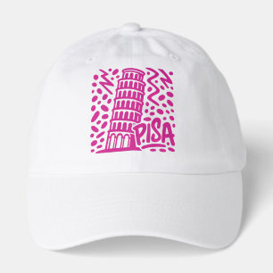 Vibrant Leaning Tower Pisa Graphic Hat