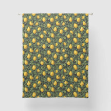 Vibrant Lemon Citrus Tree Pattern