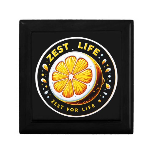 Vibrant Lemon Slice Sticker  Zest for Life Gift Box