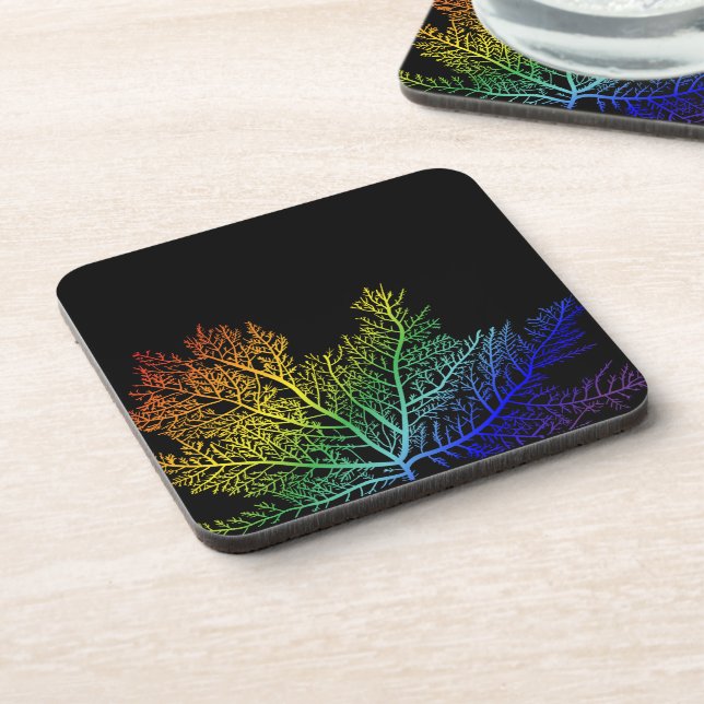 Vibrant LGBTQ+ Table Decor Beverage Coaster (Left Side)