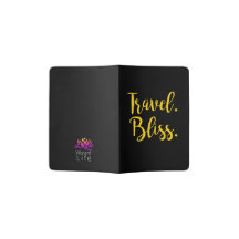 Vibrant Life Travel Bliss Passport Holder in Black