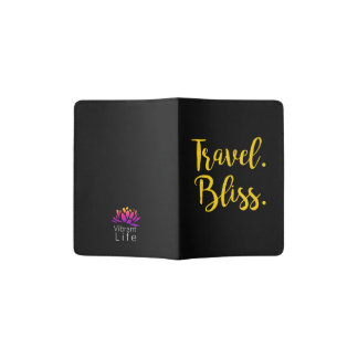 Vibrant Life Travel Bliss Passport Holder in Black