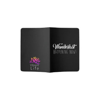 Vibrant Life Wanderlust Passport Holder in Black