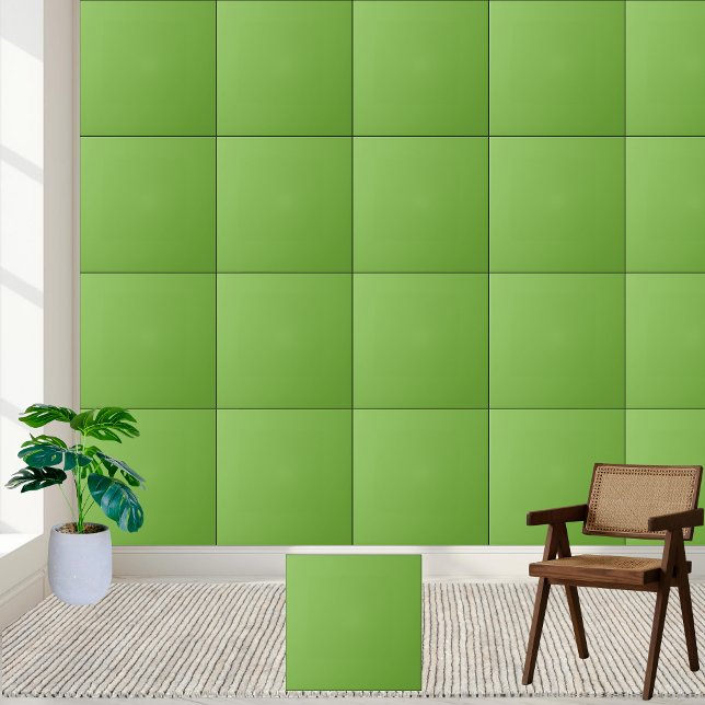Vibrant Lime Green Solid Color Ceramic Tile (Vibrant Lime Green Solid Color Ceramic Tile)