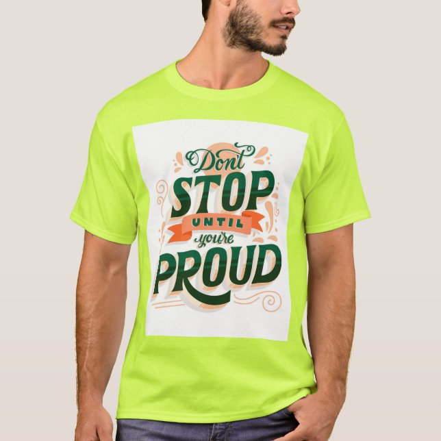 Vibrant Lime Men's T-Shirt – Stand Out in Style!" (Front)