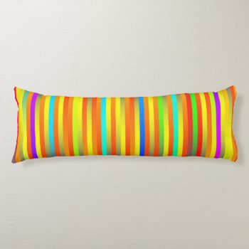 Vibrant Lines 17 Body Pillow by Lonestardesigns2020 at Zazzle