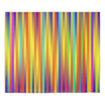 Vibrant Lines 17 Duvet Cover by Lonestardesigns2020 at Zazzle