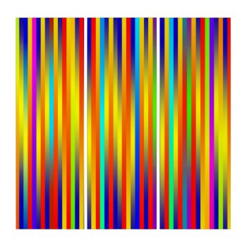 Vibrant Lines 17 Triptych by Lonestardesigns2020 at Zazzle