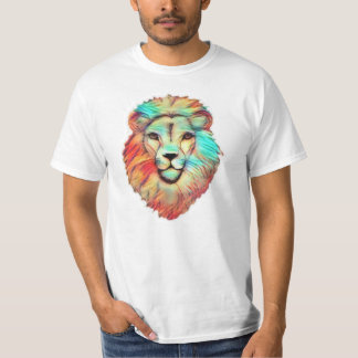 Vibrant Lion's Head Men's T-Shirt