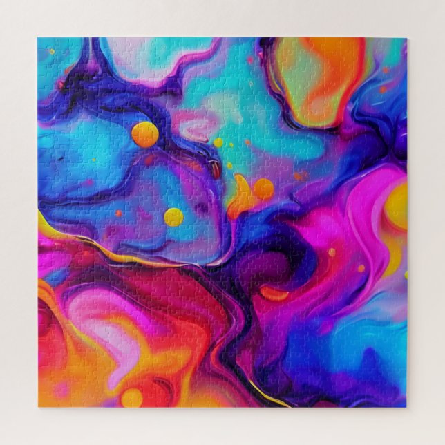 Vibrant Liquid Artwork Jigsaw Puzzle (Vertical)
