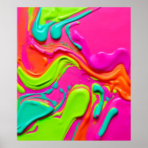 Vibrant Liquid Paint Poster