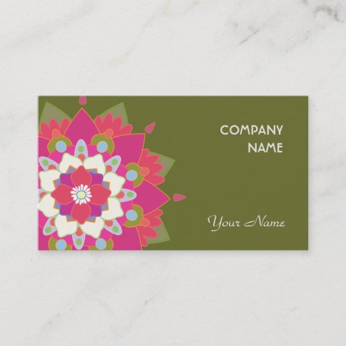 Vibrant Lotus Business Card