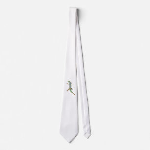 Vibrant Madagascar Green Day Gecko Neck Tie