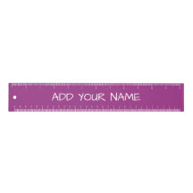 Vibrant Magenta Add Your Name Ruler