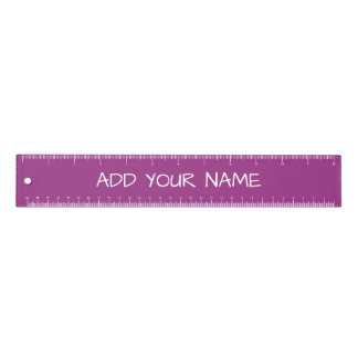 Vibrant Magenta Add Your Name Ruler