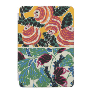 Vibrant Magenta & Orange Abstract Flower Art iPad Mini Cover