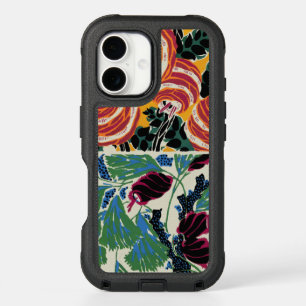 Vibrant Magenta & Orange Abstract Flower Art iPhone 16 Case