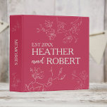 Vibrant Magenta Personalized Floral Boho Wedding 3 Ring Binder<br><div class="desc">The Vibrant Magenta Floral Botanical Boho Wedding Personalized Bride and Groom Wedding Album is the perfect way to capture your wedding day memories! This 3 ring binder comes with a personalized cover and is designed to fit all your special memories. The cover is adorned with a whimsical botanical print that...</div>