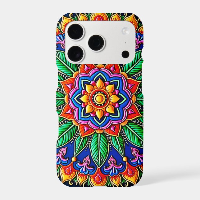 Vibrant Mandala Artistry Iphone Case (Back)