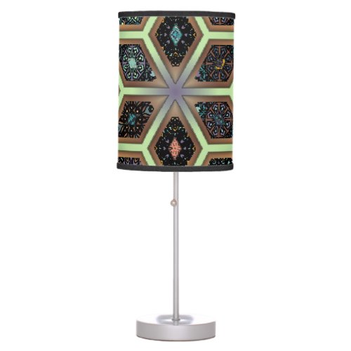 Vibrant Mandala Floral Carpet Table Lamp