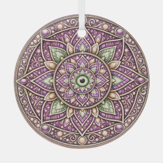 Vibrant Mandala Ornament – Colorful Geometric 