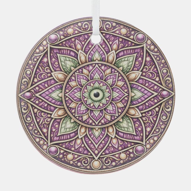 Vibrant Mandala Ornament – Colorful Geometric  (Front)
