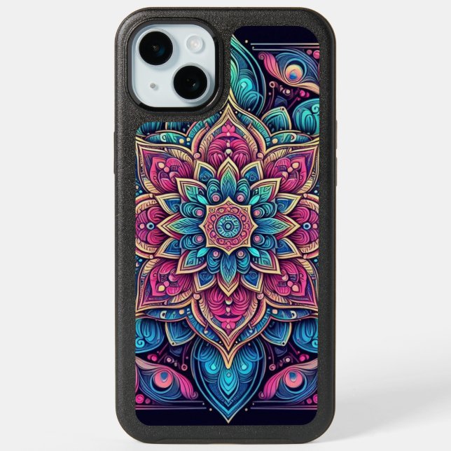 Vibrant Mandala OtterBox iPhone 15 Plus Case (Back)