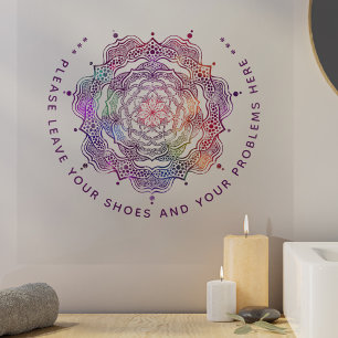 Vibrant Mandala Sacred Geometry Reiki Yoga Studio Wall Decal