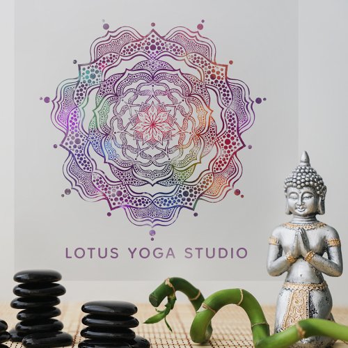  Vibrant Mandala Sacred Geometry Reiki Yoga Studio Wall Decal