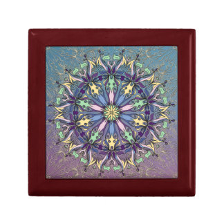 Vibrant Mandala Wooden Jewelry Keepsake Box