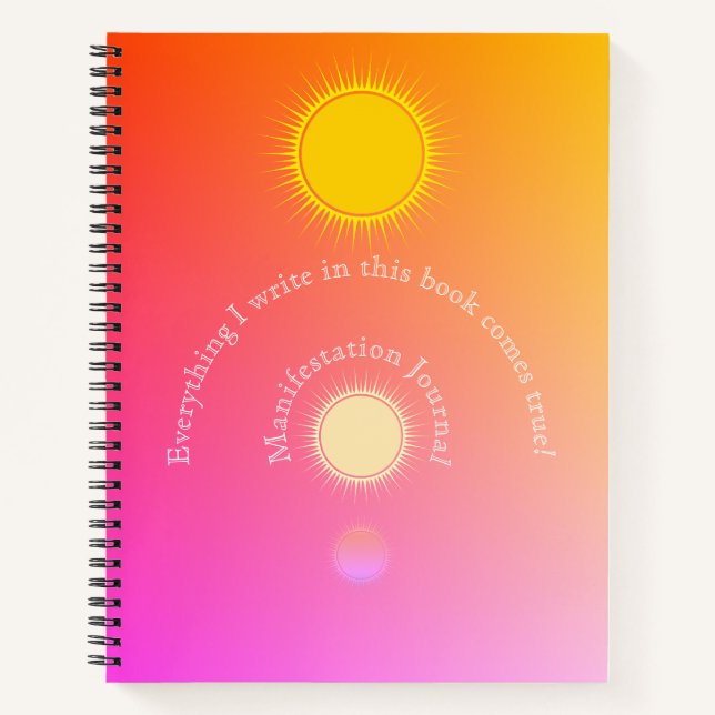 Vibrant Manifestation Journal  (Front)