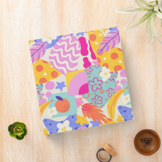 Vibrant Maxi Patchwork 3 Ring Binder